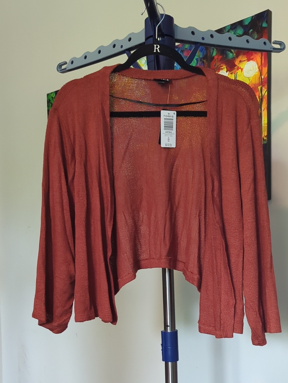 torrid Rust Open-Front Cropped Cardigan